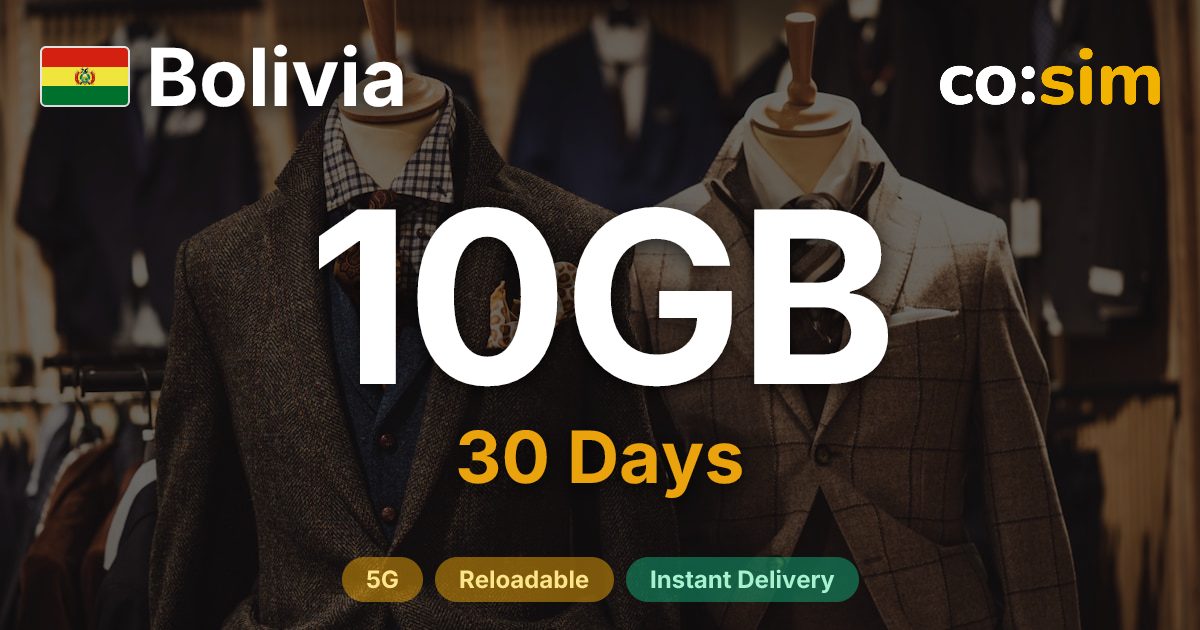 Bolivia eSIM — 10GB