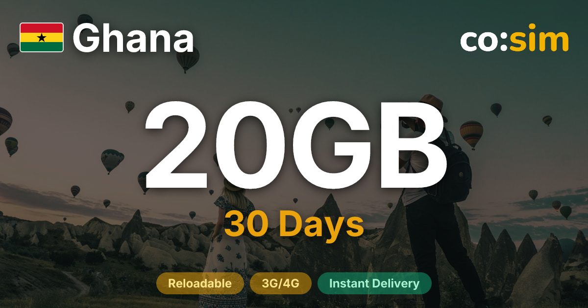 Ghana eSIM — 20GB