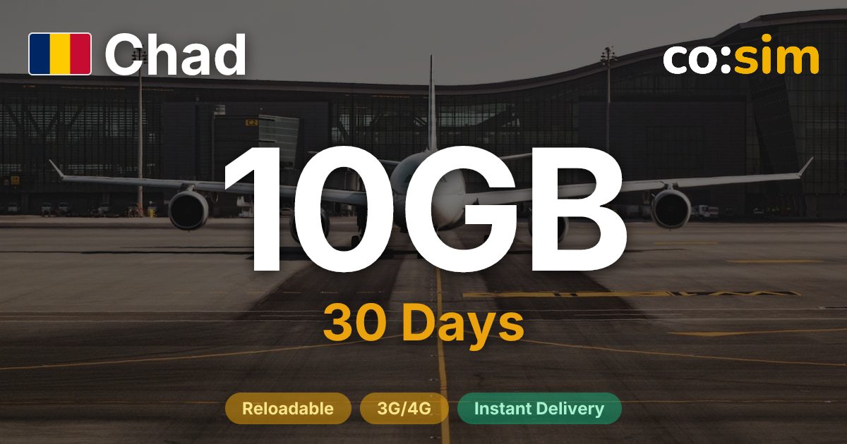 Chad eSIM — 10GB
