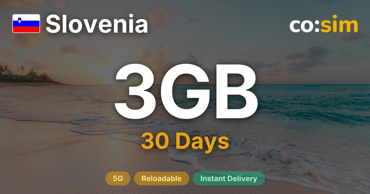 Slovenia eSIM — 3GB