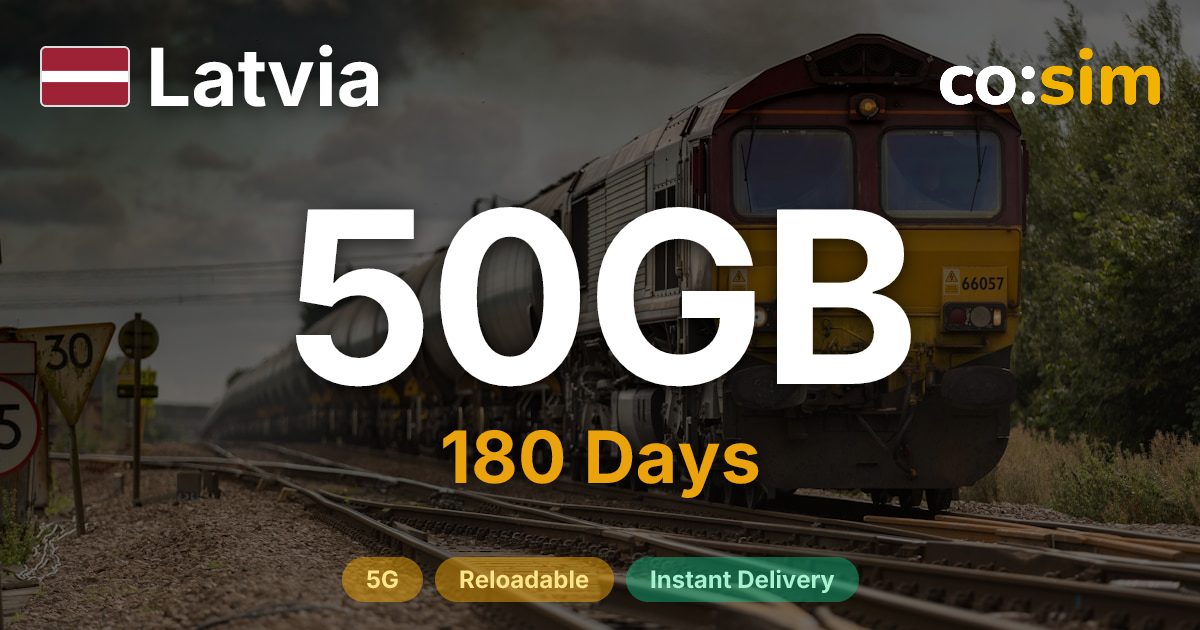 Latvia eSIM — 50GB