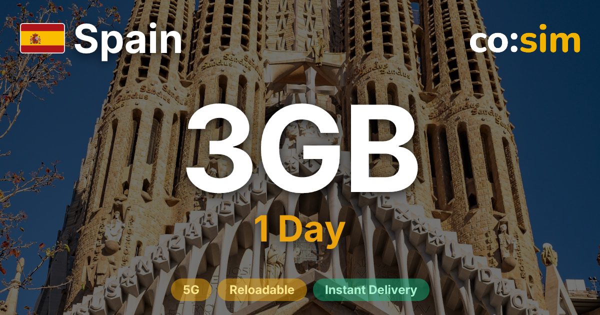 Spain eSIM — 3GB+∞