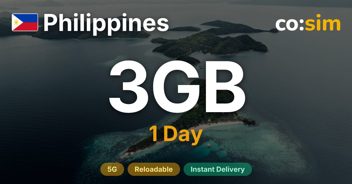 Philippines eSIM — 3GB+∞