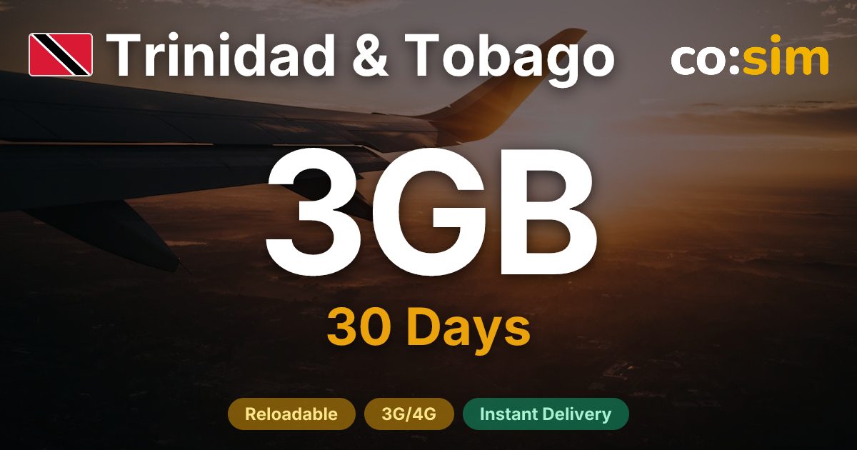 Trinidad & Tobago eSIM — 3GB