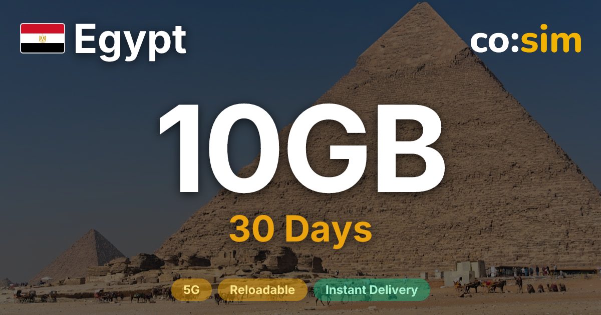 Egypt eSIM — 10GB