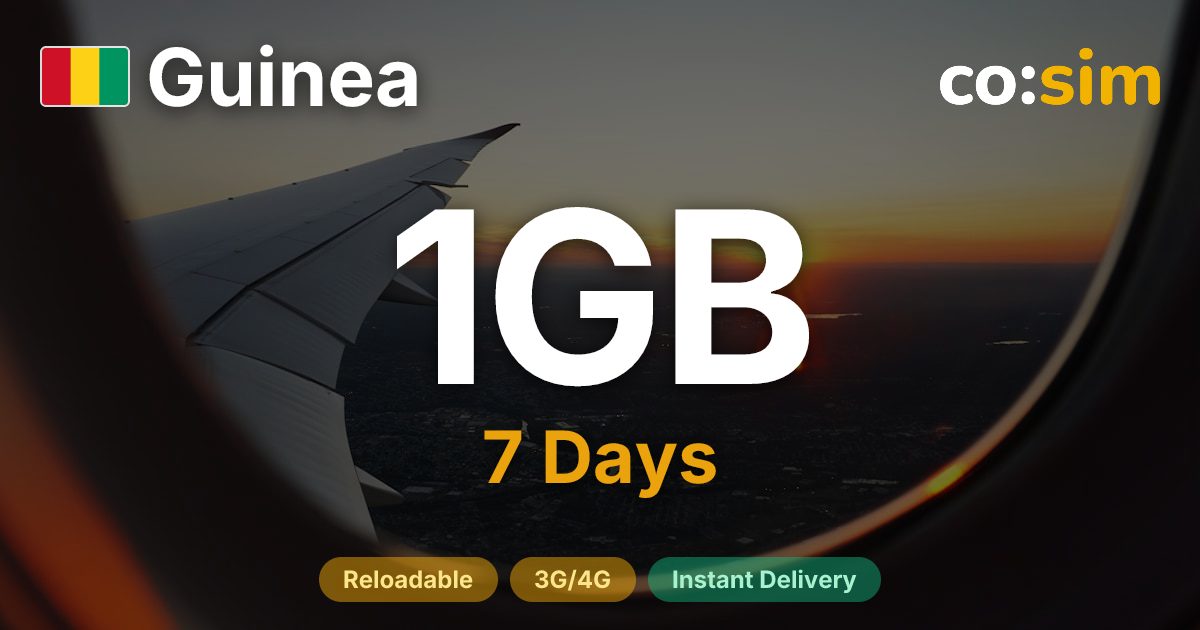 Guinea eSIM — 1GB