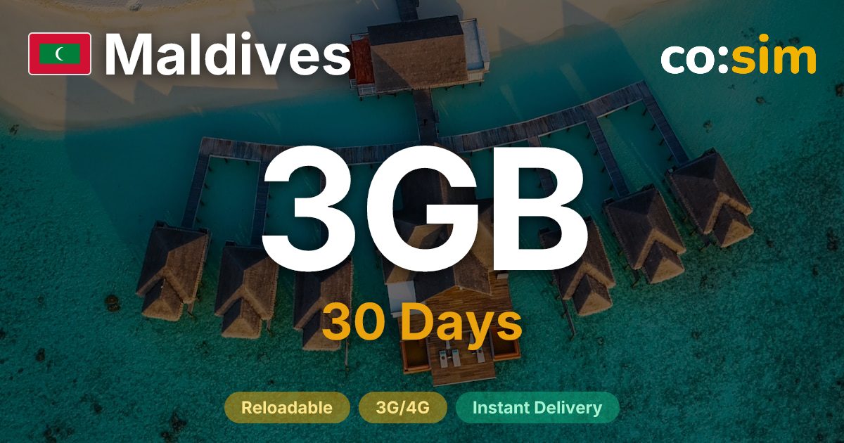 Maldives eSIM — 3GB