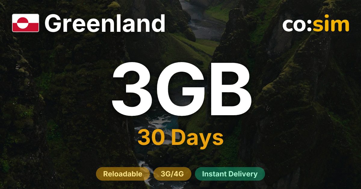 Greenland eSIM — 3GB