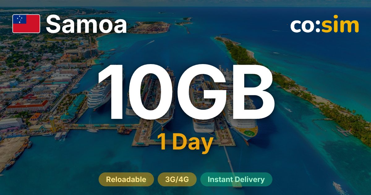 Samoa eSIM — 10GB+∞
