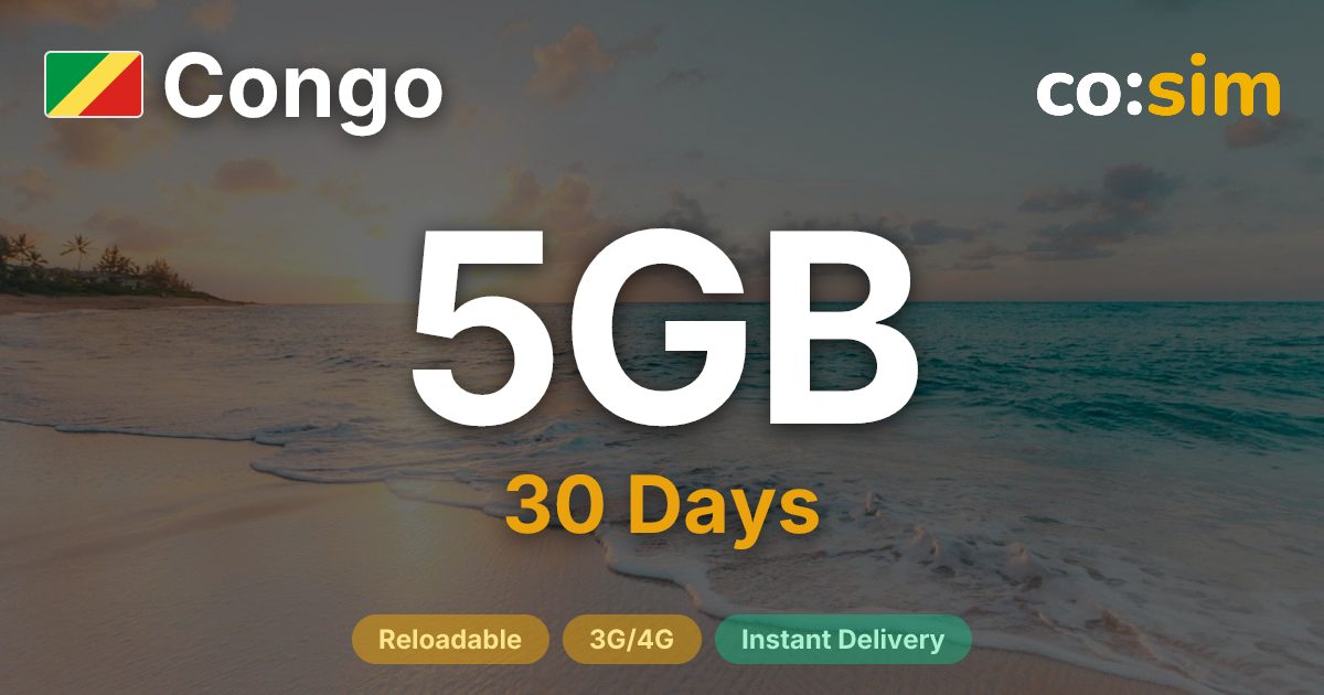 Congo eSIM — 5GB