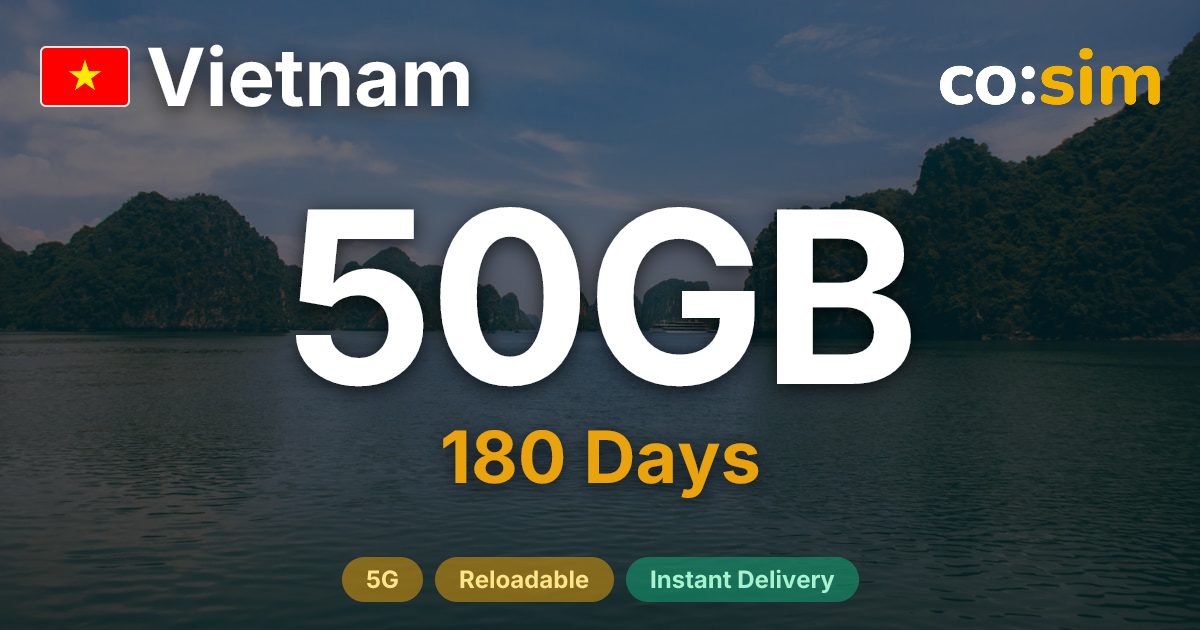 Vietnam eSIM — 50GB