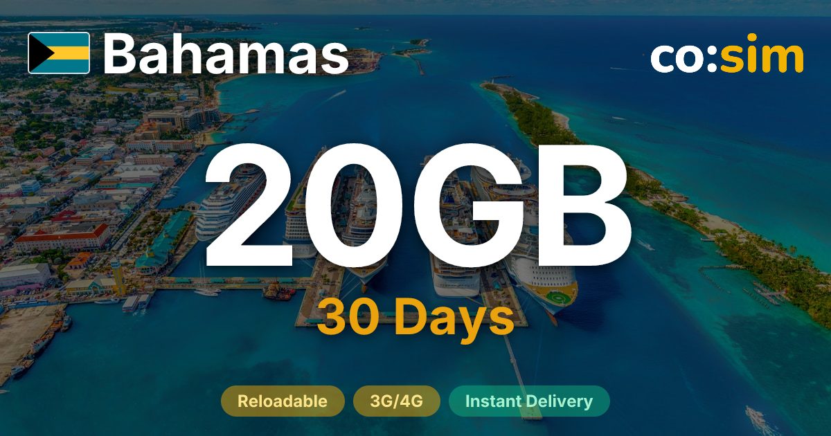 Bahamas eSIM — 20GB