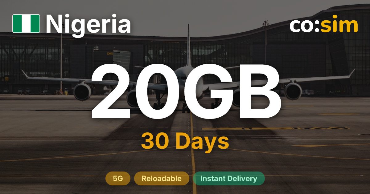 Nigeria eSIM — 20GB