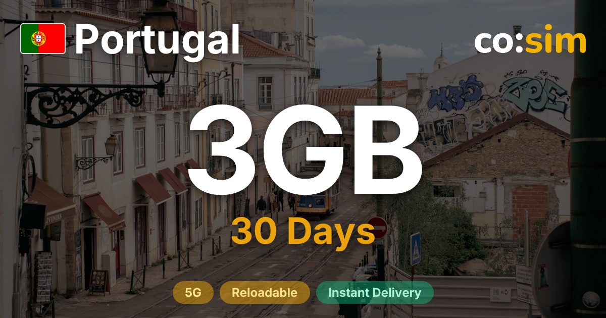 Portugal eSIM — 3GB
