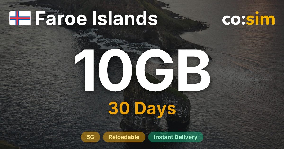 페로 제도 eSIM — 10GB