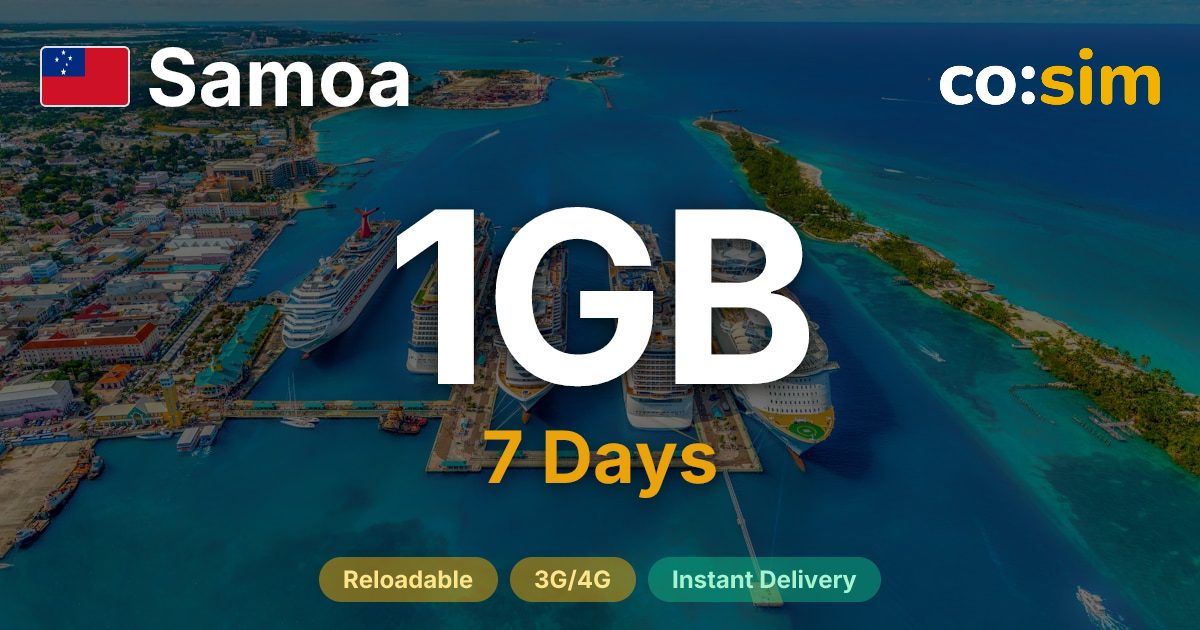 Samoa eSIM — 1GB