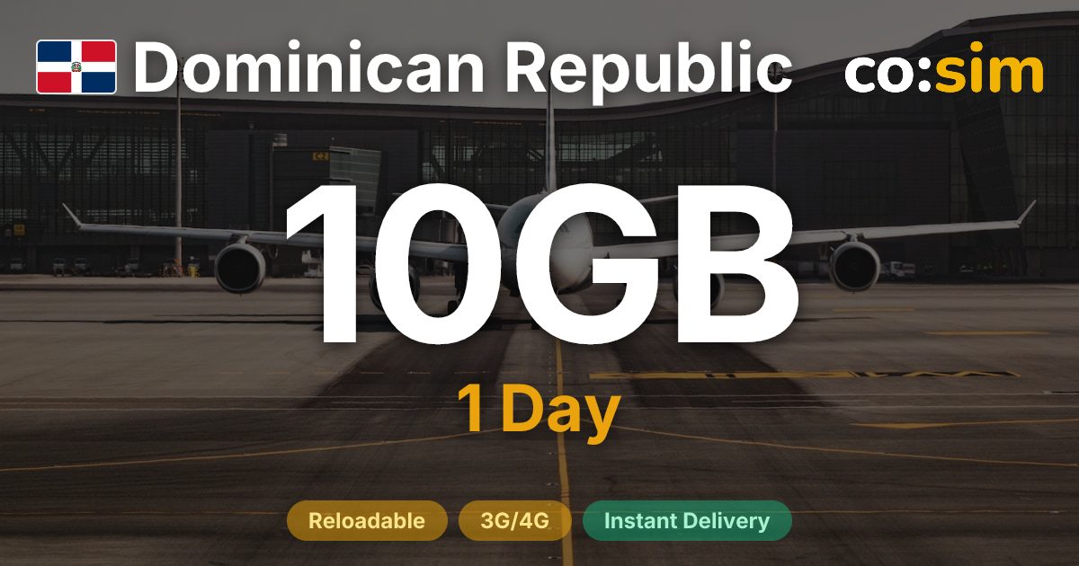 République dominicaine eSIM — 10GB+∞