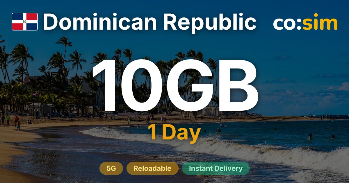 Dominican Republic eSIM — 10GB+∞