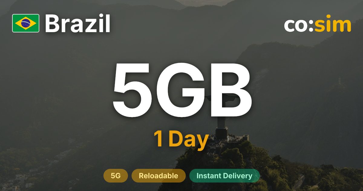 Brazil eSIM — 5GB+∞