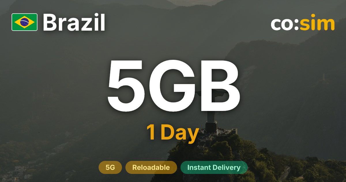 Brasil eSIM — 5GB+∞