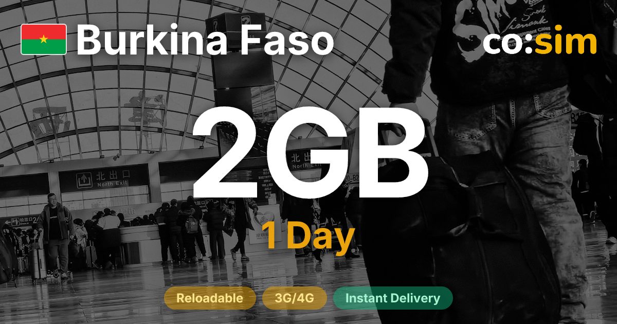 Burkina Faso eSIM — 2GB+∞