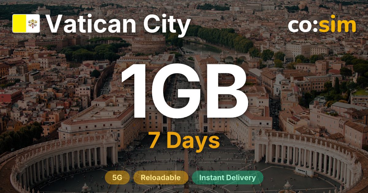 Vatican City eSIM — 1GB