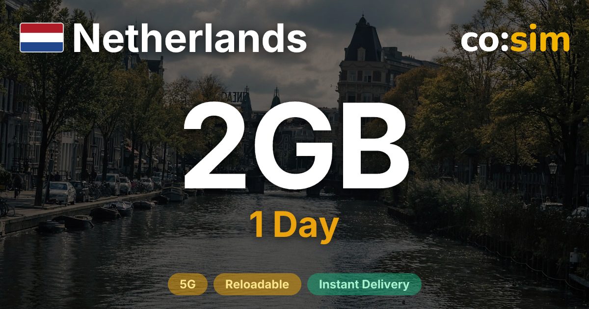 Niederlande eSIM — 2GB+∞