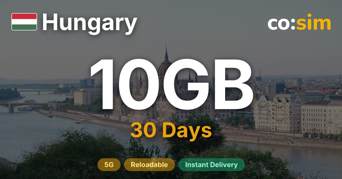 Hungary eSIM — 10GB