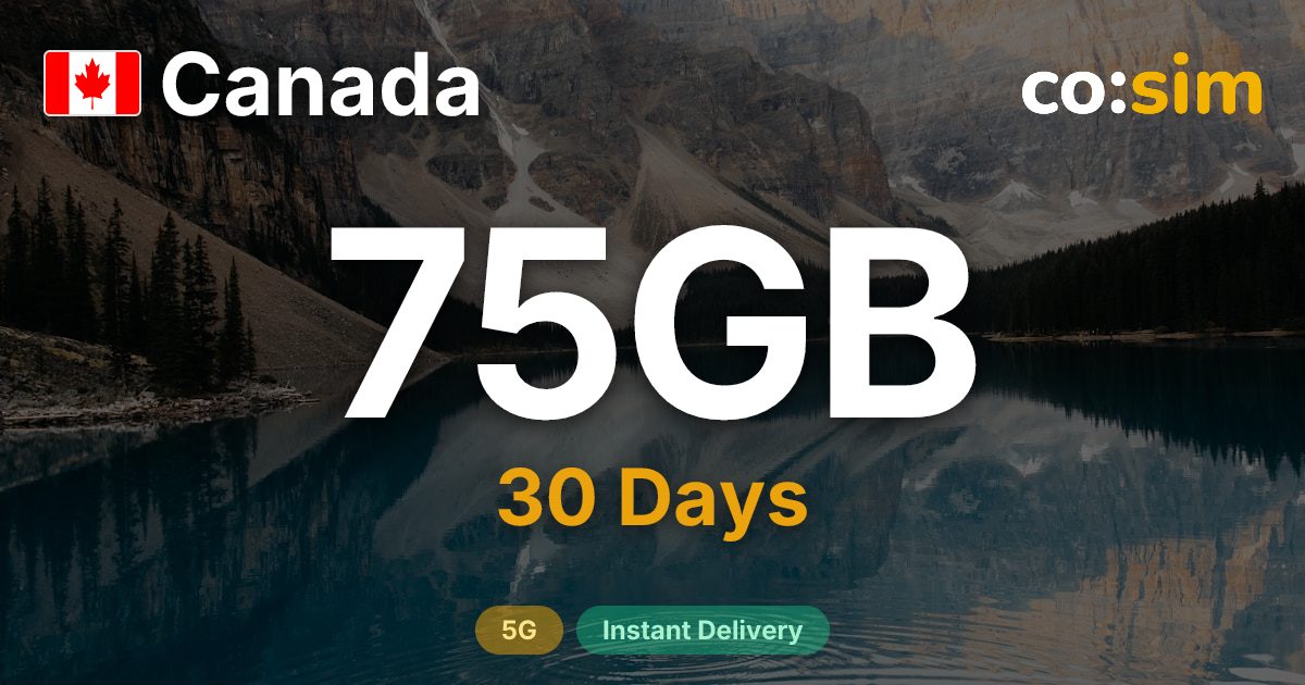 Canada eSIM — 75GB