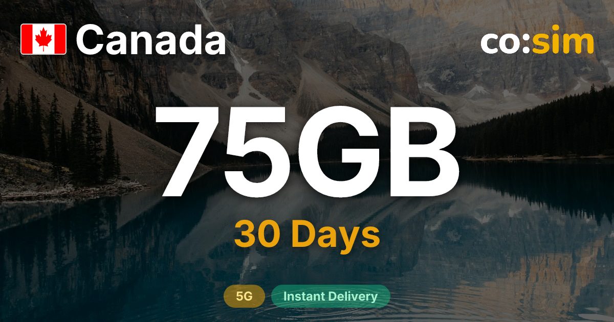 Kanada eSIM — 75GB