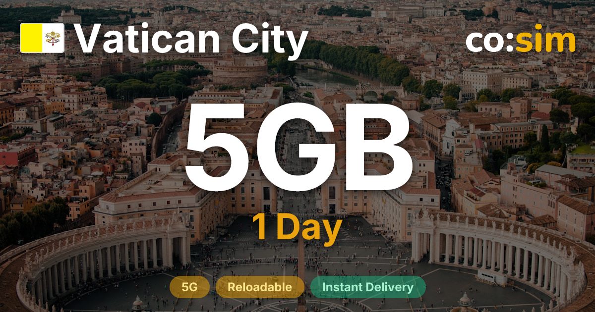 Vatican City eSIM — 5GB+∞