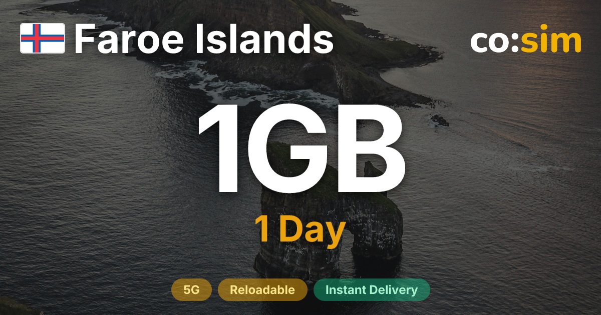 Islas Feroe eSIM — 1GB+∞