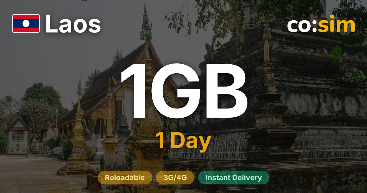 Laos eSIM — 1GB+∞