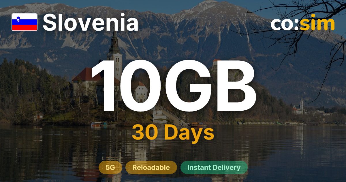Slovenia eSIM — 10GB