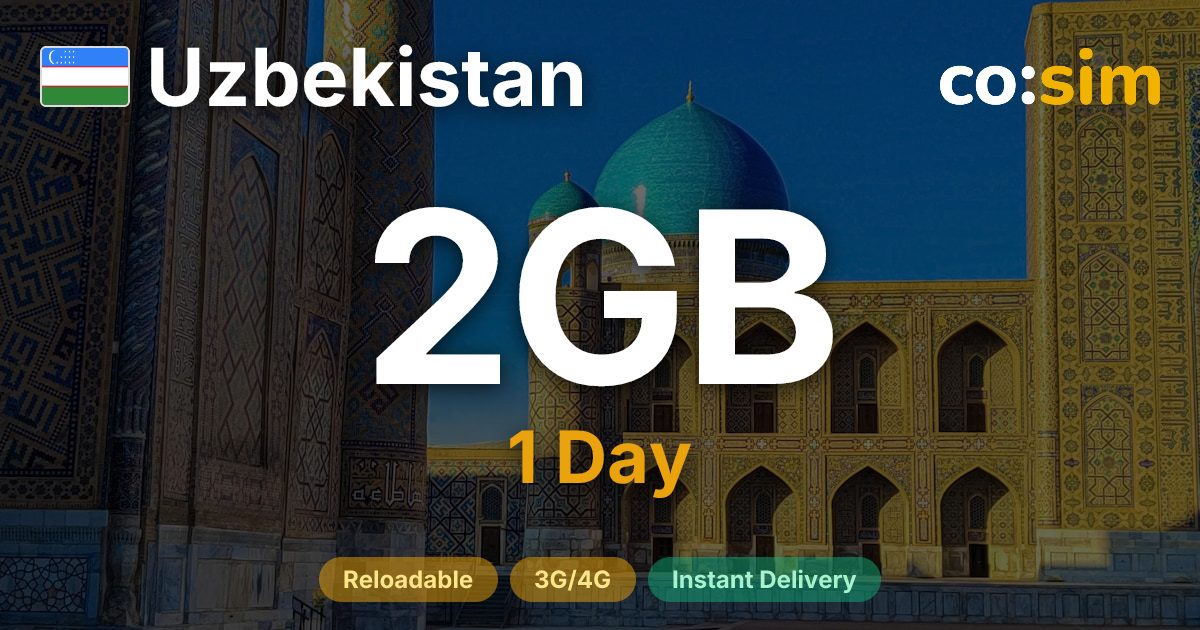 Uzbekistan eSIM — 2GB+∞