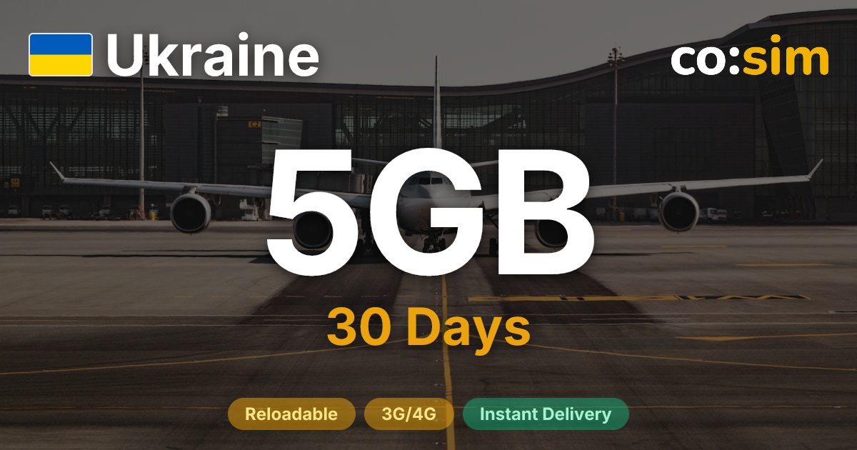 Ukraine eSIM — 5GB