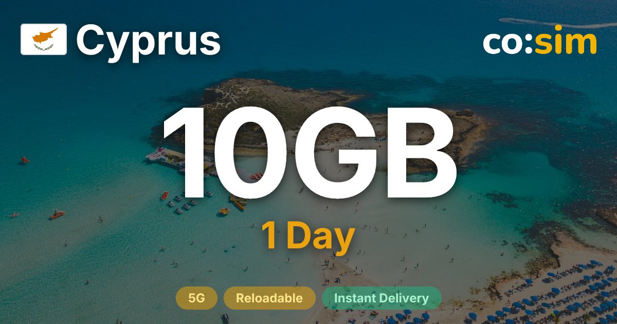 キプロス eSIM — 10GB+∞