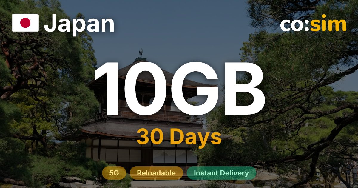 Japan eSIM — 10GB