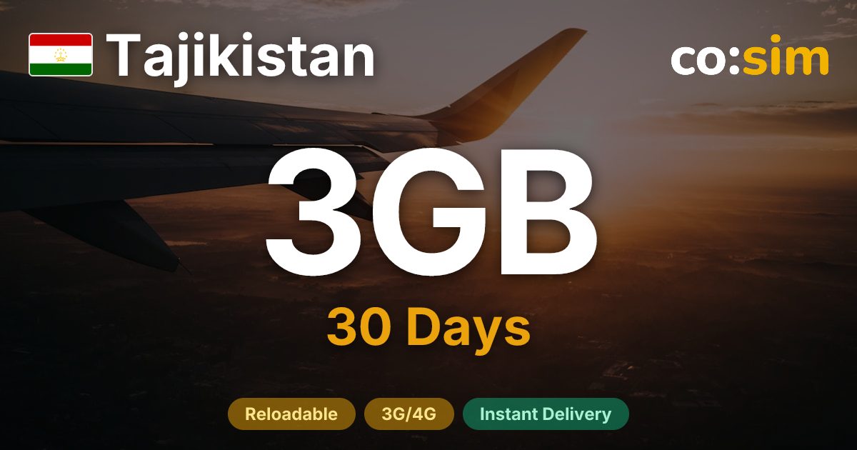 Tajikistan eSIM — 3GB