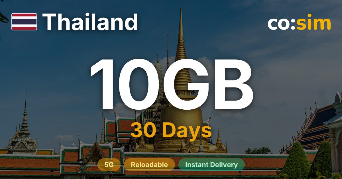 Thailand eSIM — 10GB