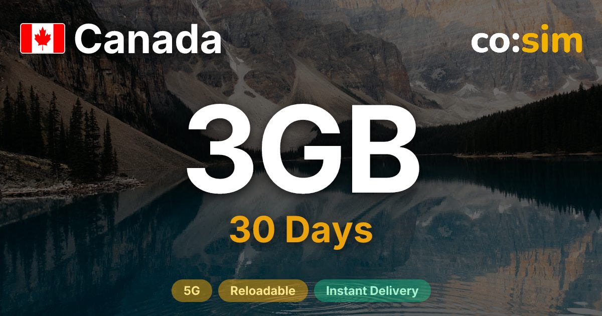 Canada eSIM — 3GB