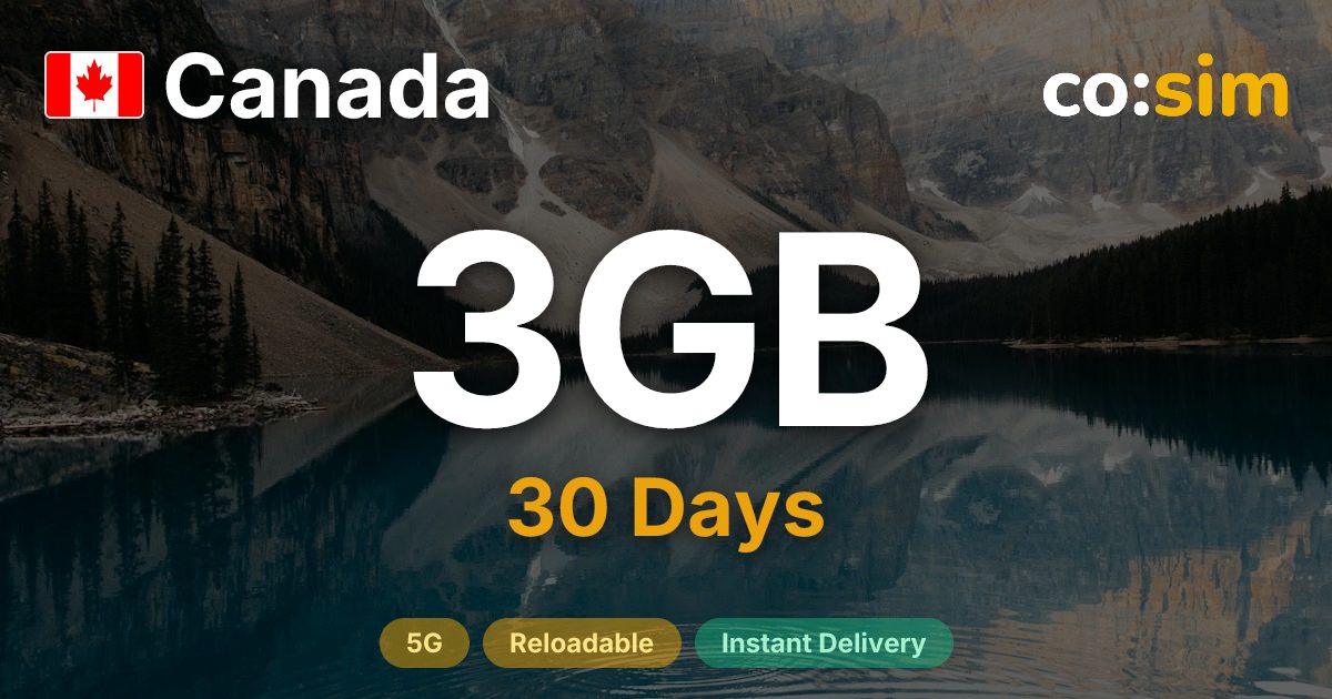 Kanada eSIM — 3GB