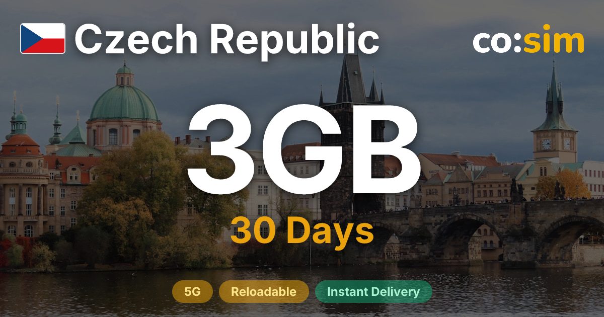 Czechia eSIM — 3GB