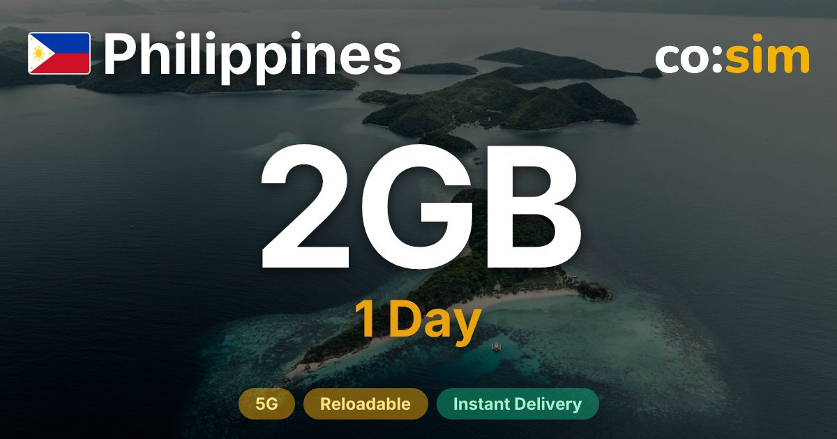 Filipinas eSIM — 2GB+∞