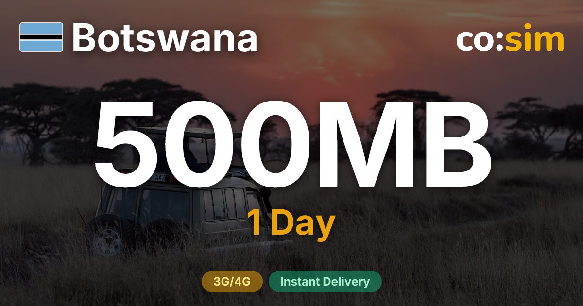 Botswana eSIM — 500MB+∞