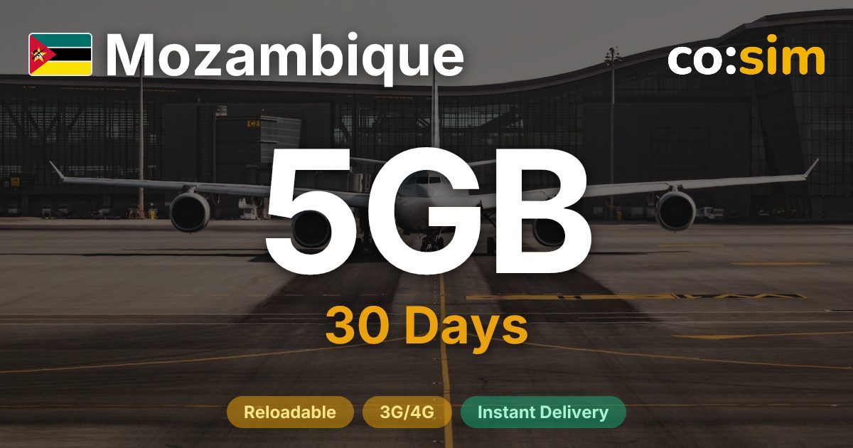 Mozambique eSIM — 5GB