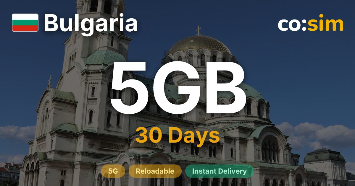 Bulgaria eSIM — 5GB