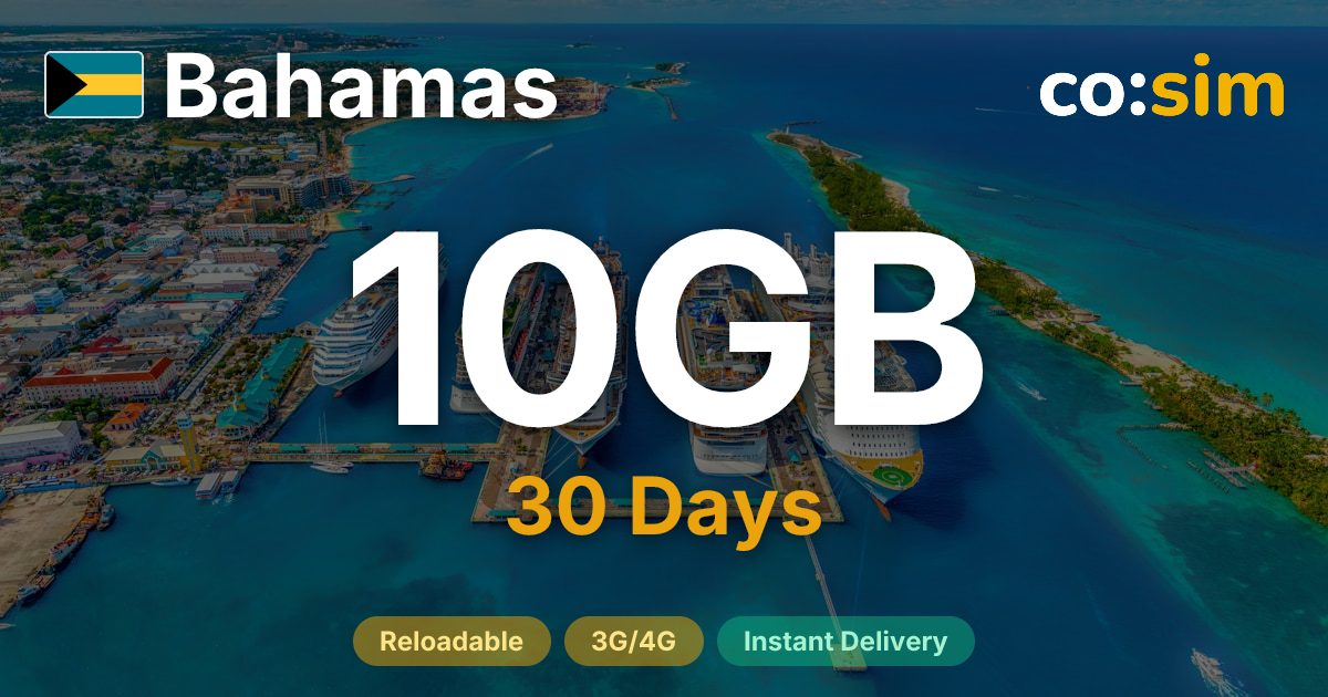 Bahamas eSIM — 10GB