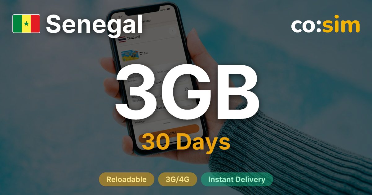 Senegal eSIM — 3GB