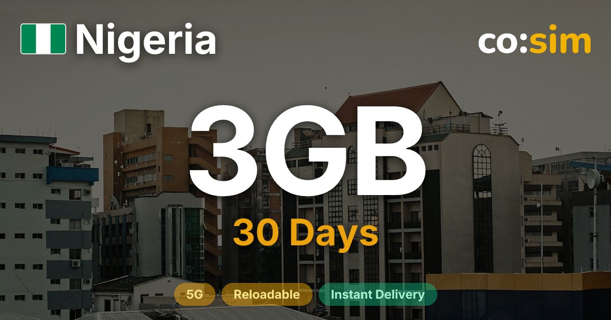 Nigeria eSIM — 3GB